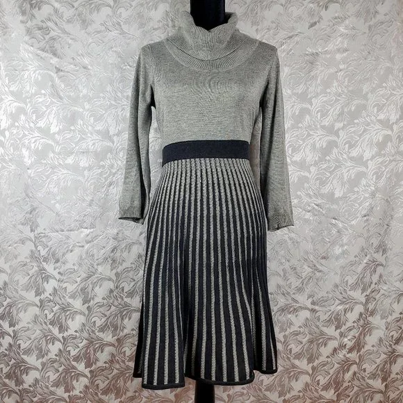Calvin Klein | Dresses | Never Worn Calvin Klein Grey Turtleneck Sweater  Dress | Poshmark